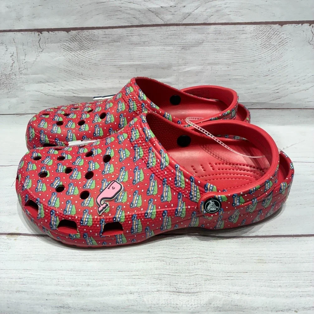 Crocs‎ x Vineyard Vines Classic Clog M10 W12 Holiday Jibbitz Christmas